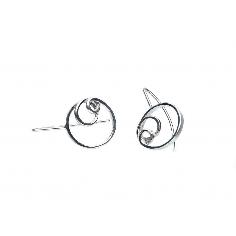 1032021010314 pendientes gancho mediano plata luar joyas de autor denia