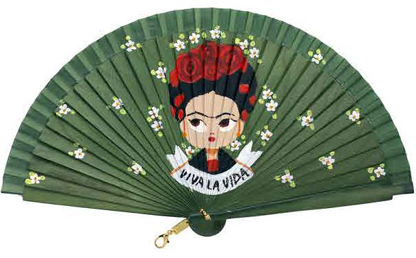 1732021123938 abanicos pintados a mano aire disitnito luar joyas de autor denia frida viva la vida