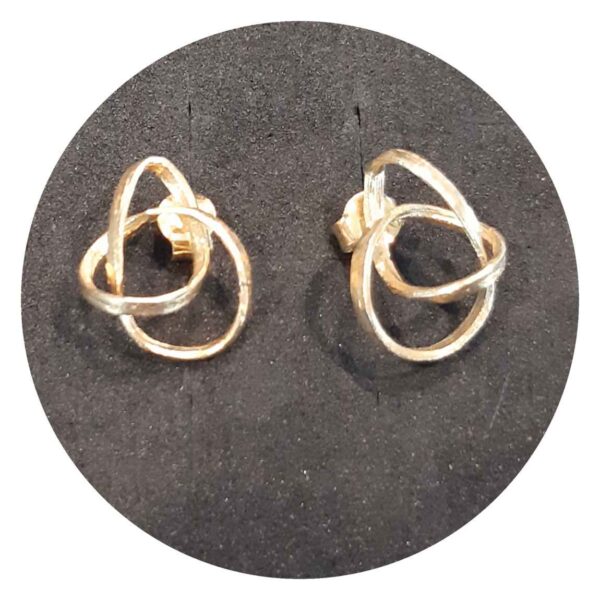 Pendientes plata baño oro