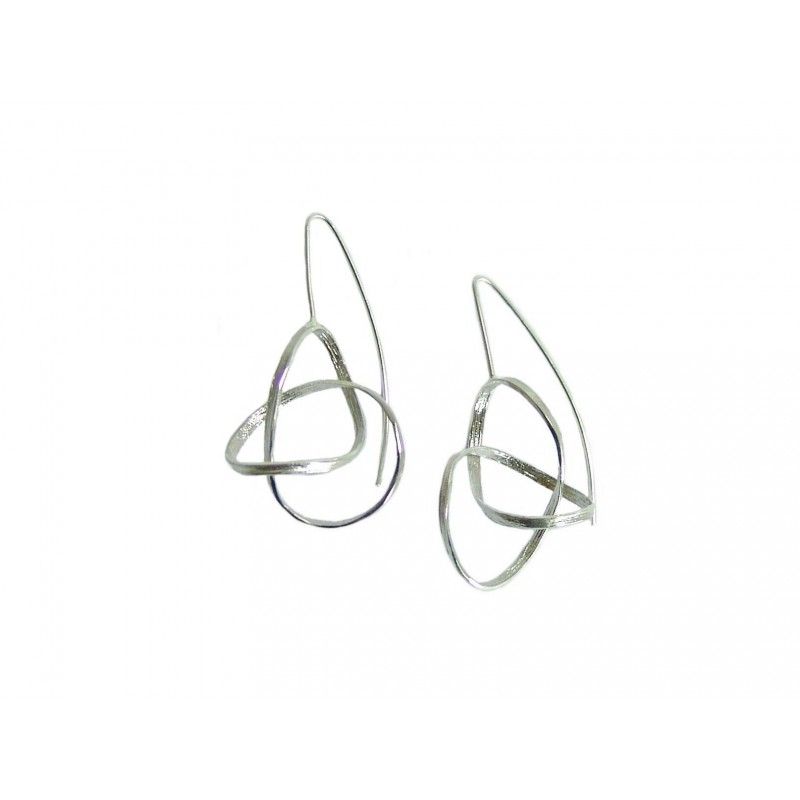 2442020120834 pendientes gancho plata minimalista luar joyas de autor denia