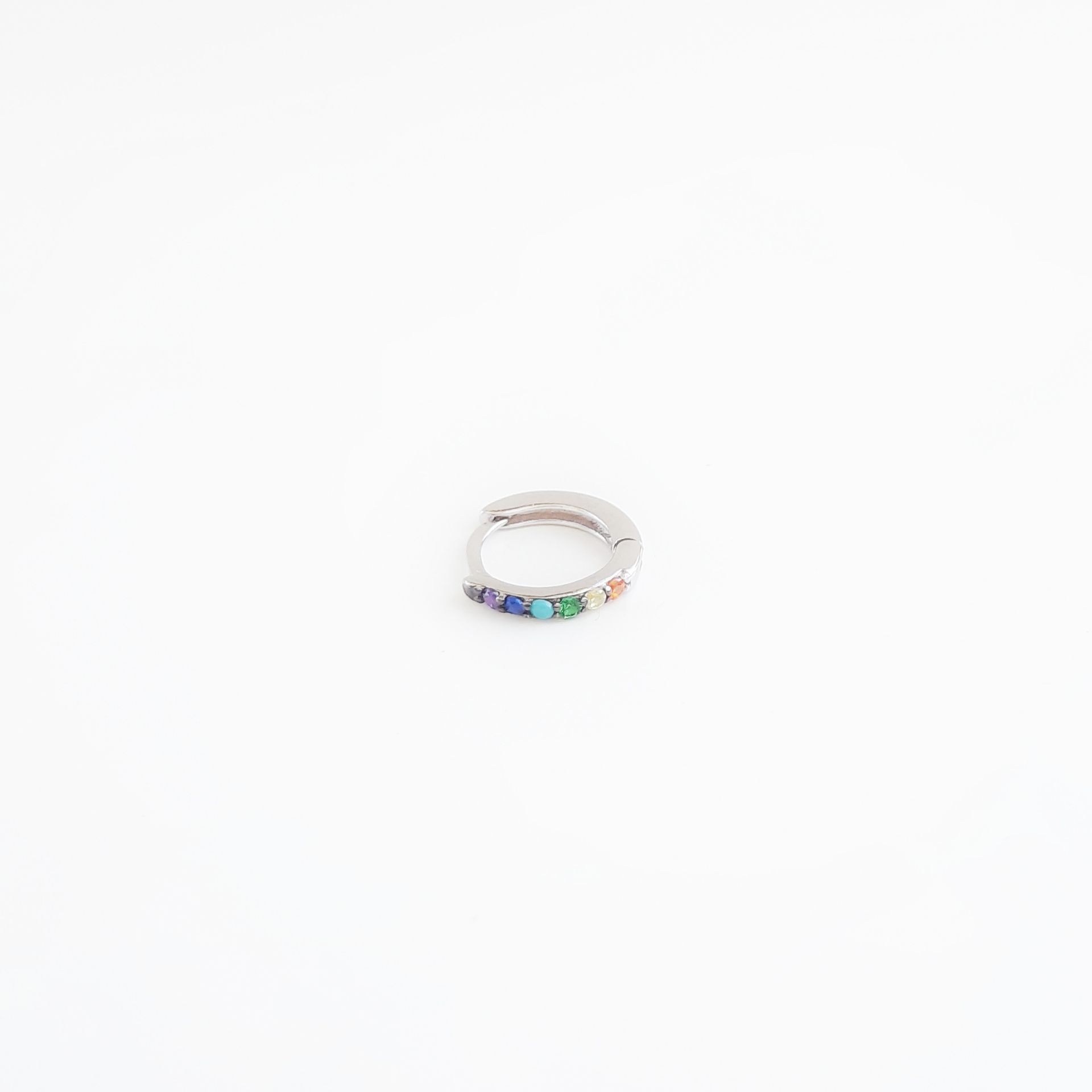 2552020041338 joyas plata mini circonitas multicolor luar denia pequeo perforacin indivudual aros