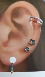 2552020041410 joyas plata mini circonitas multicolor luar denia pequeo perforacin indivudual estrella earcuff aro pequeos