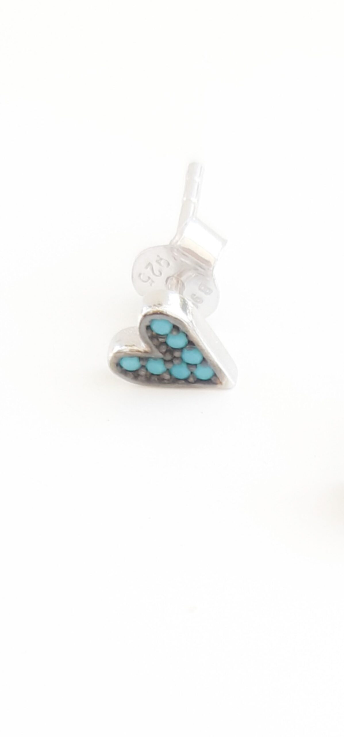2552020042842 joyas plata mini turquesas luar denia pequeo perforacin indivudual corazon