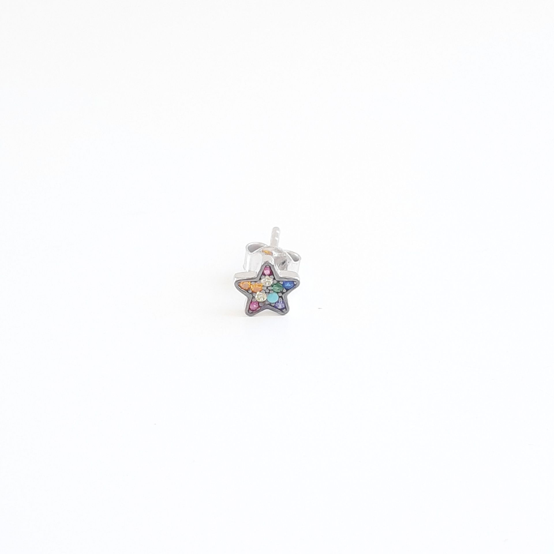 2552020043206 joyas plata mini circonitas multicolor luar denia pequeo perforacin indivudual estrella