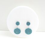 2652020022917 pendientes plata turquesa presin dobles circular dormilones luar joyeria denia