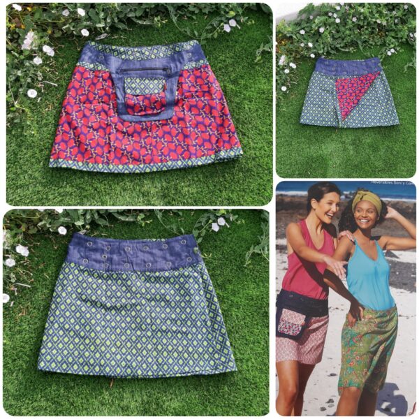 Faldas reversibles mujer
