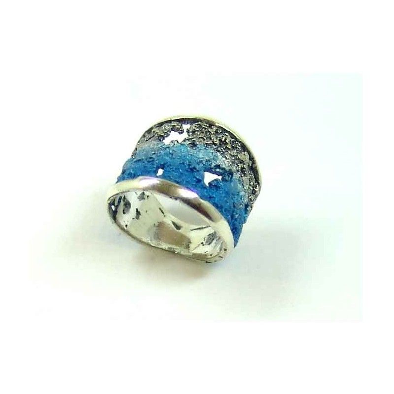2842020085722 anillo plata pigmentos azules luar joyas de autor denia