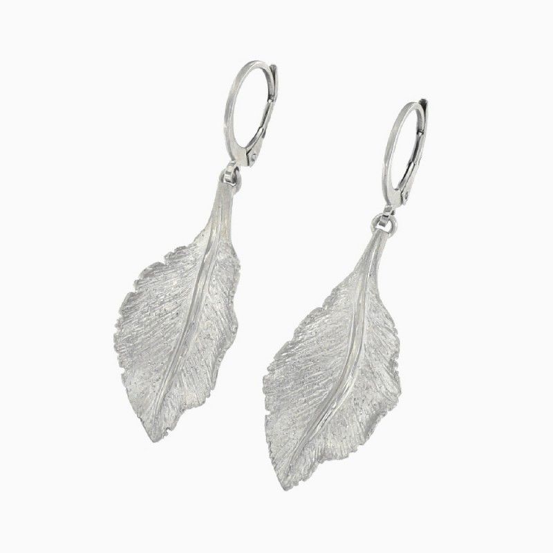 2942020090800 pendientes plata hoja gancho luar joyas de autor denia