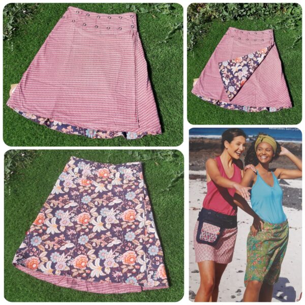Faldas largas reversibles mujer