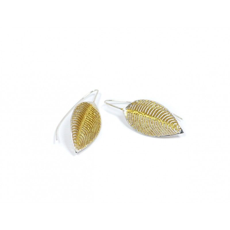 6122020060252 pendientes gancho grande plata de ley dorado joyas de autor luar joyeria denia