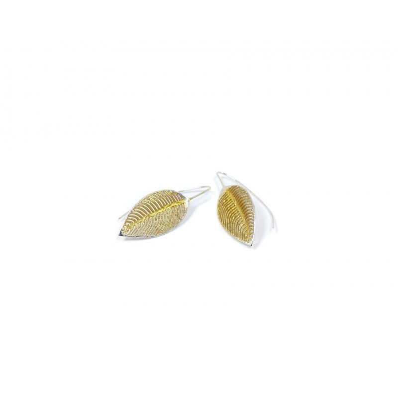 6122020060635 pendientes gancho plata de ley dorado joyas de autor luar joyeria denia