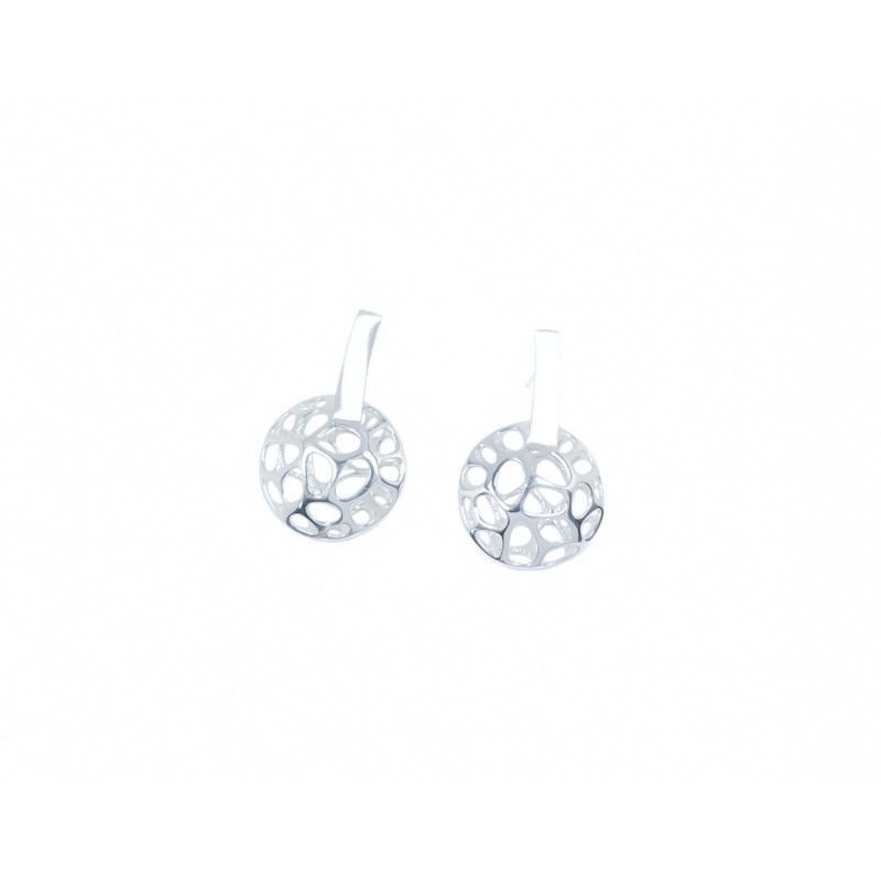 6122020072404 pendientes presin pequeos plata de ley dorado joyas de autor luar joyeria denia doble circulo