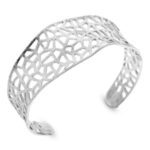 Brazalete plata baño rodio luardenia