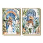 Cuadros puerta azul luardenia