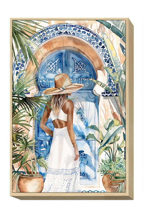 Cuadros puerta azul luardenia 1